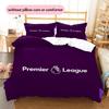 Premier League Pattern Bedding Quilt Set  Home Decoration  Gift (1 * Duvet Cover + 2 * Pillowcase  Without Core)