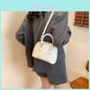 Chic And Casual Shoulder Bag For Women 2024 Stylish Retro Pu Shell Bag