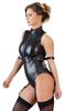Cottelli Bondage - Sexy Strappy Bodysuit with Open Crotch XL
