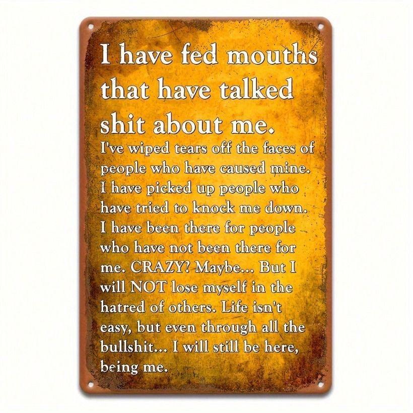 

Vintage Metal Poster Wall Art Decor Rusty Sign for Bar