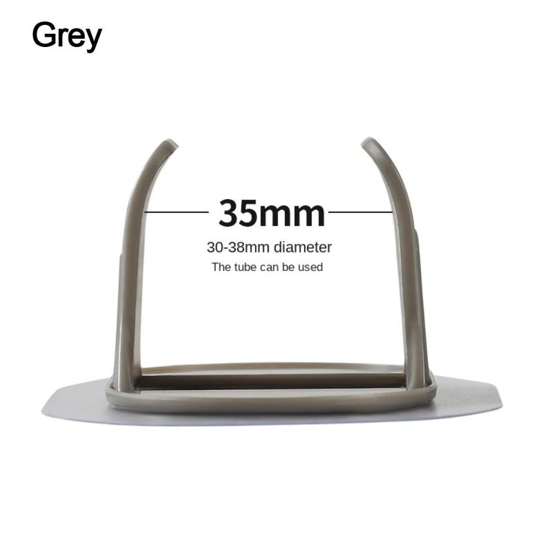 5pcs Plastic Pipe Clamp Hooks Cable Clips Pipe Support Washing Machine Drain Pipe Holder Self-adhesive Fasteners