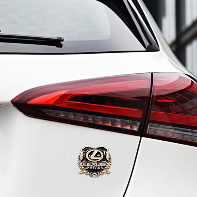 2 Pezzi Emblema Logo Auto Adesivo Metallico per Finestrino Bagagliaio Accessori Per Lexus F-SPORT ES RX NX LS UX LM LX GX LC RZ IS CT GS RC HS SC TX