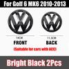 Valve Stems Caps 1/2Pcs Car Front Bonnet Grill Badge Rear Trunk Emblem Logo Cover Not Affect ACC For Volkswagen VW Golf 6 MK6 20 zg0