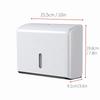 Wall-Mounted Large-Capacity 200-Sheet Hand Towel Tissue Box with Free No-Drill Installation Accessories for Bathroom