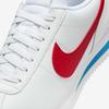Nike Cortez Couro W Cortez Tamanho Couro, Branco/Azul Varsity/Vermelho Varsity, DN1791-108, 24,0 cm