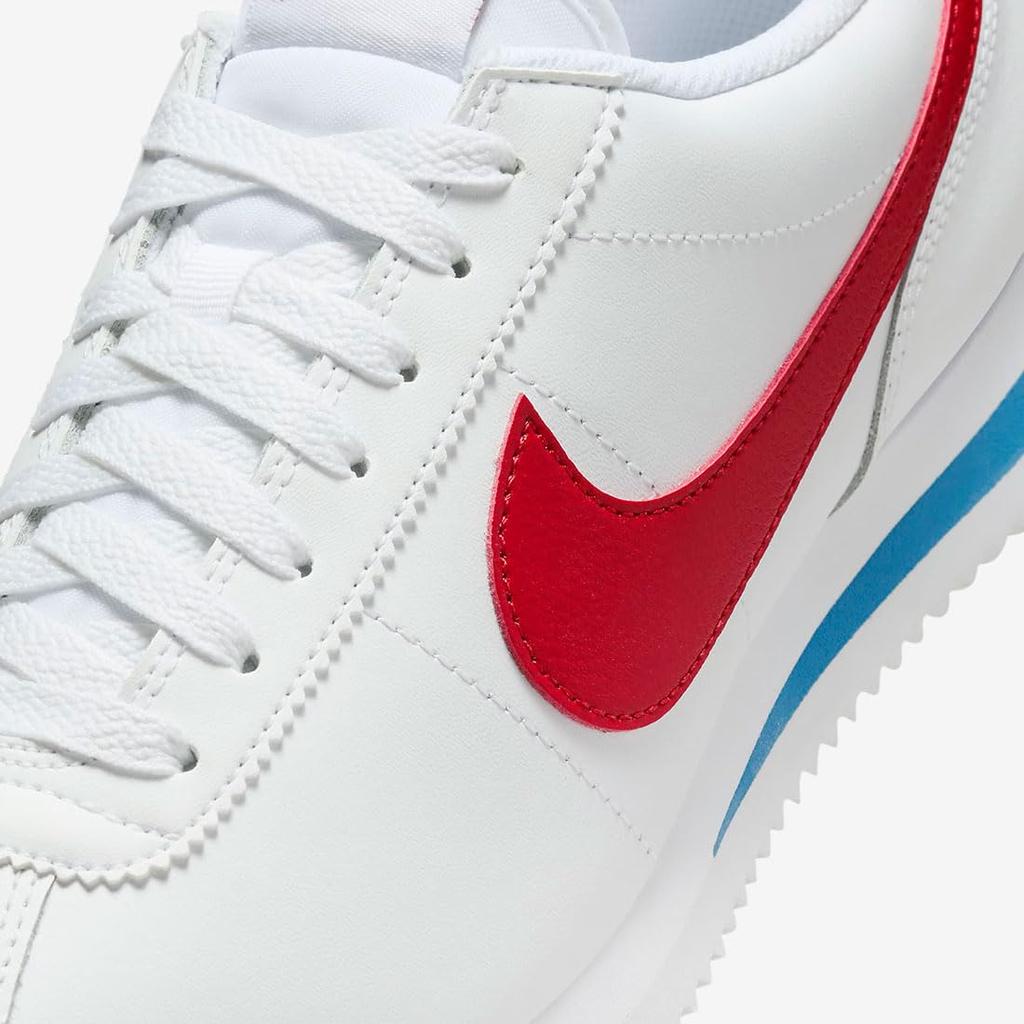 Nike Cortez Couro W Cortez Tamanho Couro, Branco/Azul Varsity/Vermelho Varsity, DN1791-108, 24,0 cm