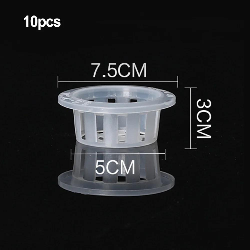 Plastic Net Pot Style Basket for Soilless Cultivation of Leafy Greens Fruiting Plants and Microgreens In Indoor Setups