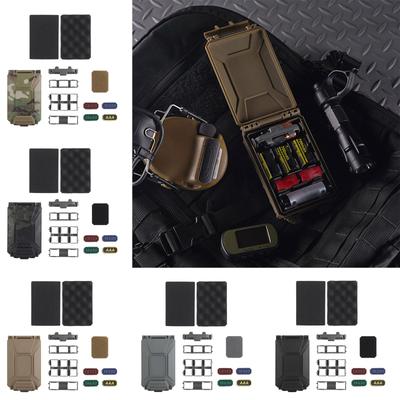 Tactic Battery Storage Box Modular Molle Military Hunting Vest Part Carry Case Waterproof Tactic Battery Holder Case