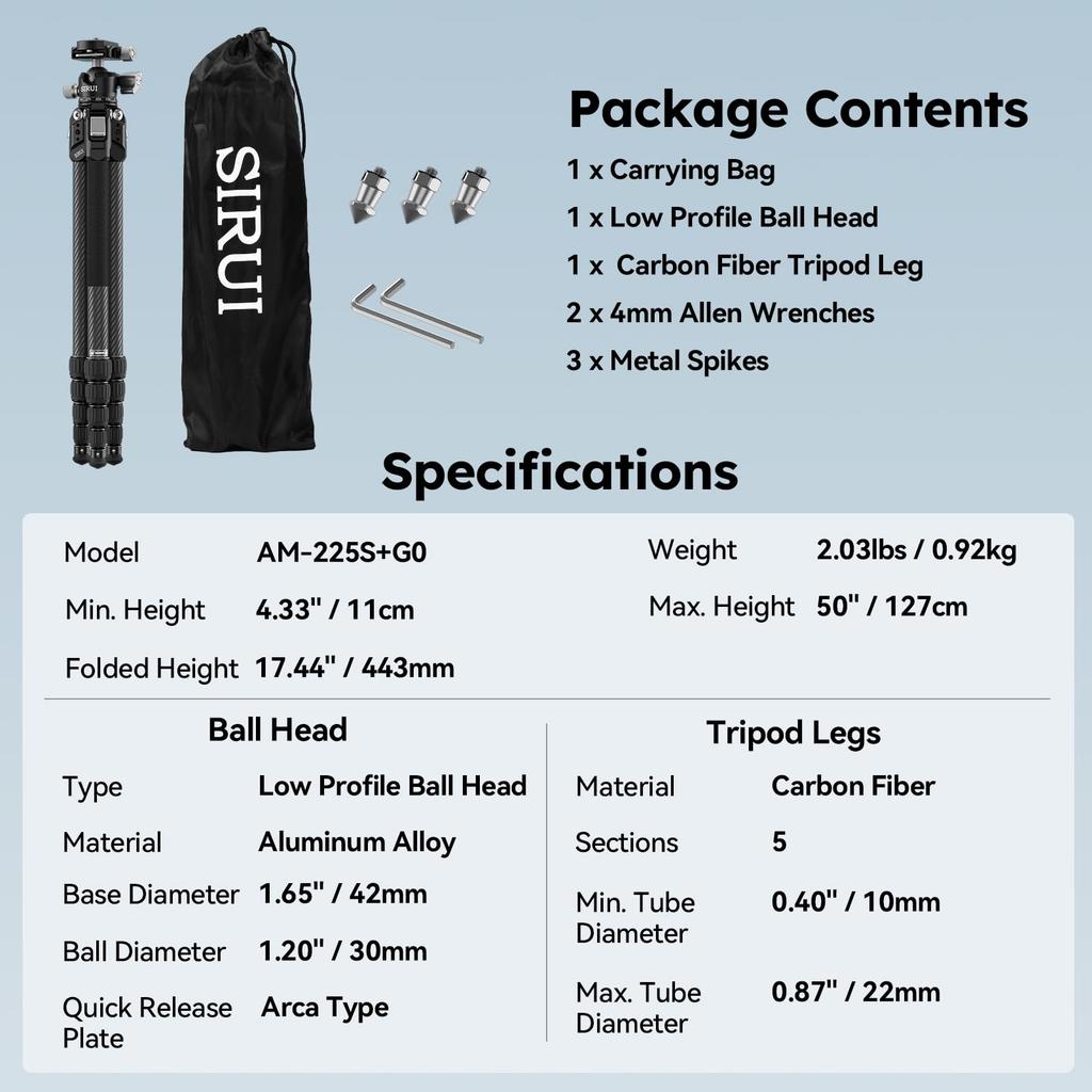 Tripod AM-225S+G0