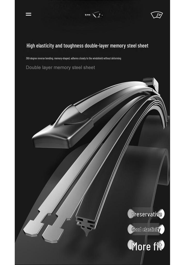 Haima S7 2013-2016 Frameless Silent Front & Rear Wiper Blades