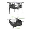 Outdoor Under Table Organizer Rack Foldable Picnic Table Net Bag Hanging Basket  Camping Picnic Use