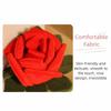 Soft Simulation Plush Rose Romantic Rose Bouquet Doll Funny Red Rose Bouquet  Valentine's Day Gift