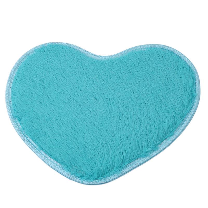 Non-slip Bath Mats Love Heart Shape Rug Kitchen Bathroom Home Decor Mats