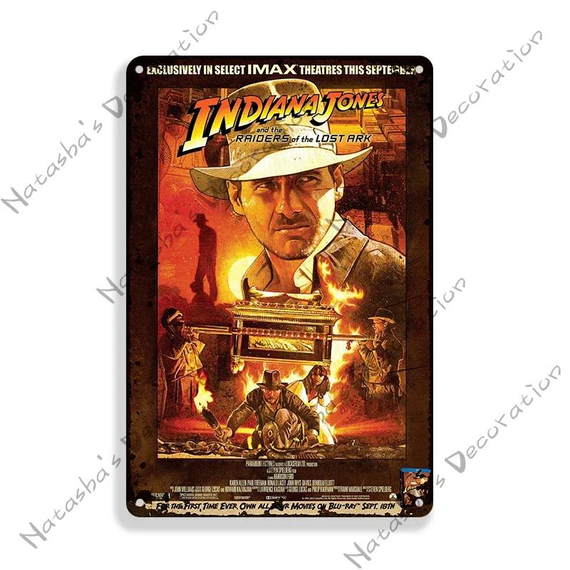 Movie Jurassic Park Metal Tin Sign E.T. Metal Signs Poster JAWS Vintage Poster Old Decorative Plate Metal Plaque Wall Plate