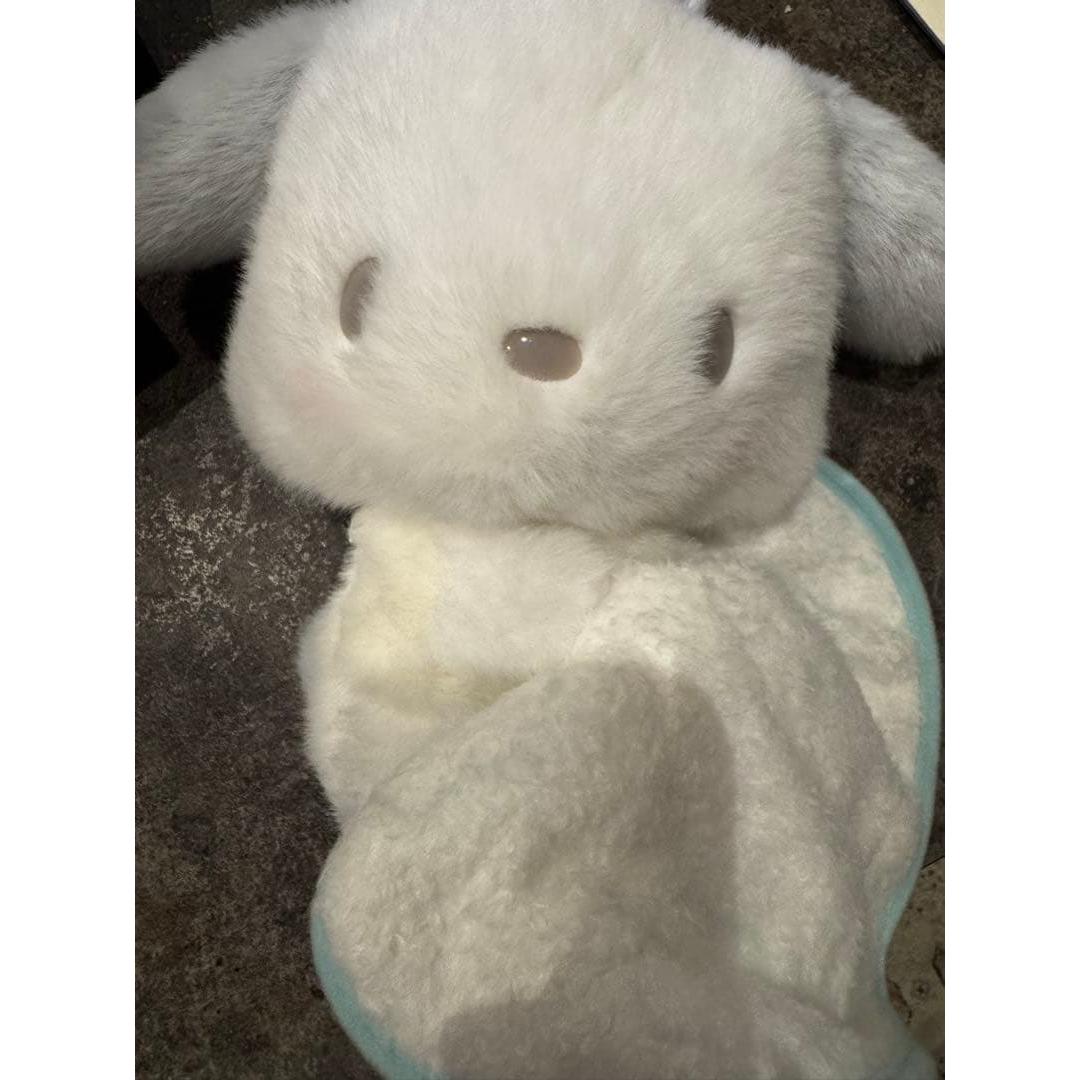 Sanrio Pochacco stuffed toy with white fluffy clouds