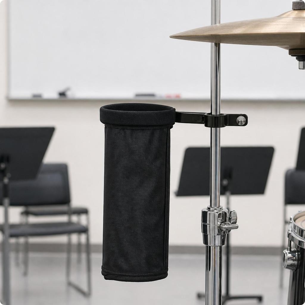 Drumstick Holder with Clamp Hassle Bag Drum Mallet