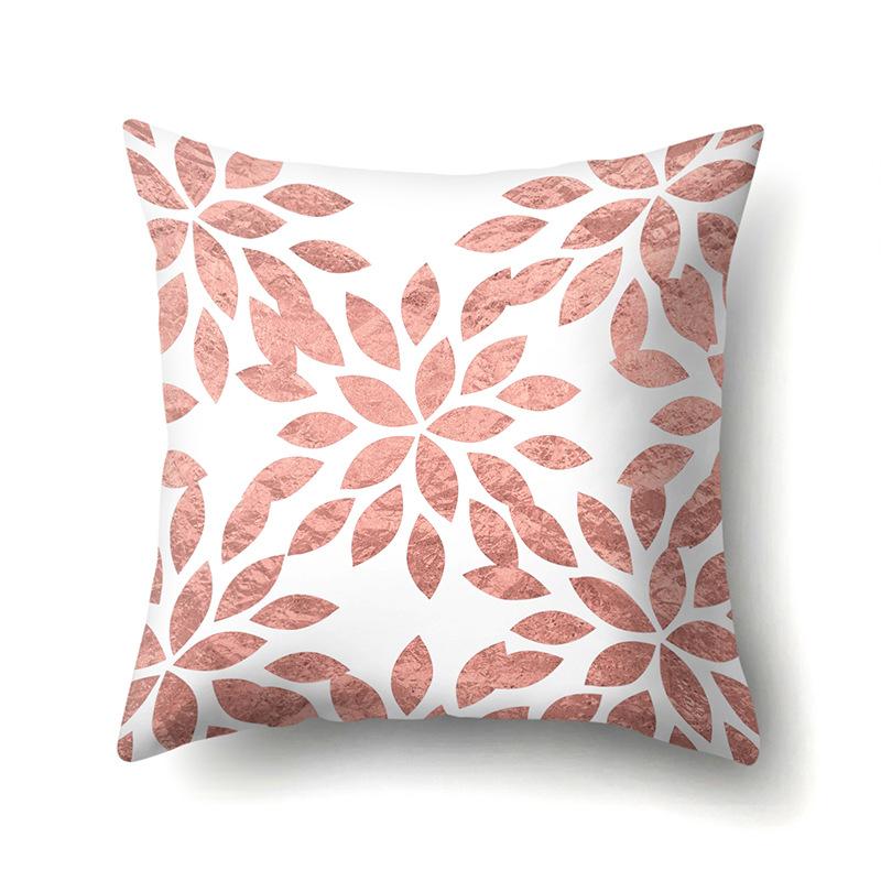 Polyester Pillow Case Automobile Decoration Home Printed Pillow Case Automobile Sofa Simple Waist Cushion Cover