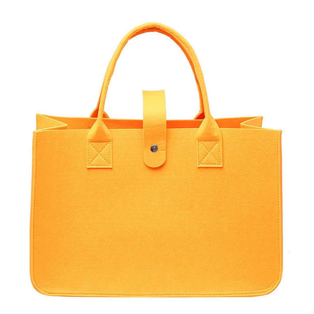 New Women Bag Felt Cloth HandBag Female Large Capacity Totes Ladies Solid Color Travel Shopping Bags Purses