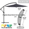 Outdoor Banana Umbrella Dustproof Sunshade Cover