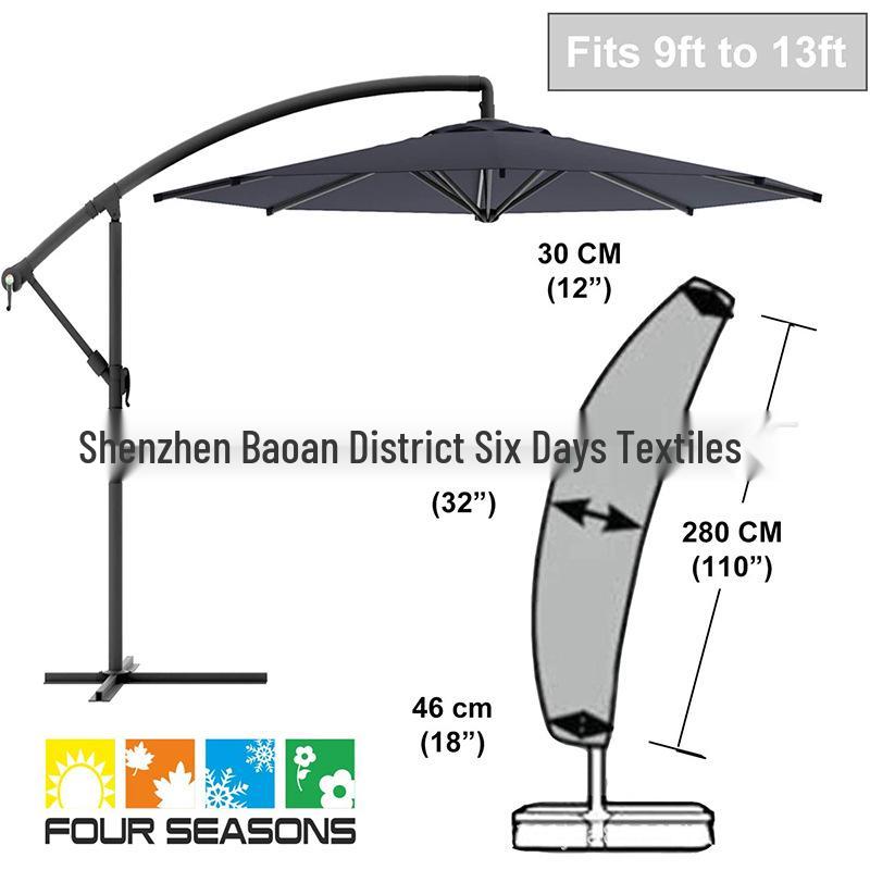 Outdoor Banana Umbrella Dustproof Sunshade Cover