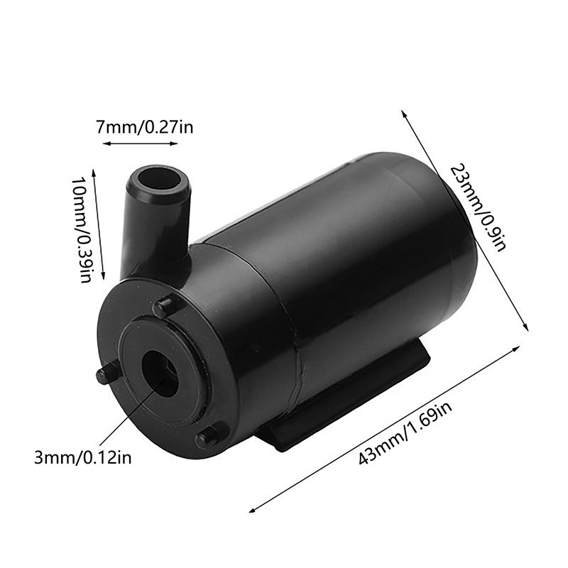 Dc 3V 5V Micro Submersible Motor Pump Silent Portable Submersible Water Pump For Fish Tank Fountain Aquarium Garden