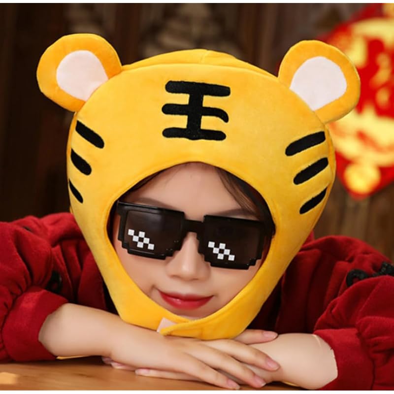 

[DOKiDOKi] tiger tiger tiger Headgear cosplay disguise hat headgear Kigurumi costume photo shoot event party Goods halloween banquet Year-end party