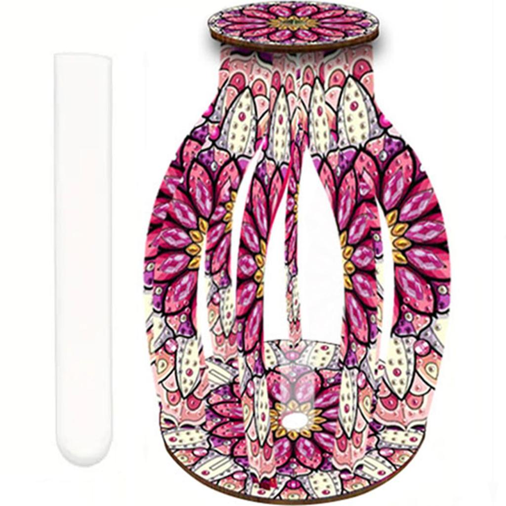 Diamond Painting Flower Vase 5D DIY Diamond Painting Desk Ornament Flower Vase for Home Office Decor