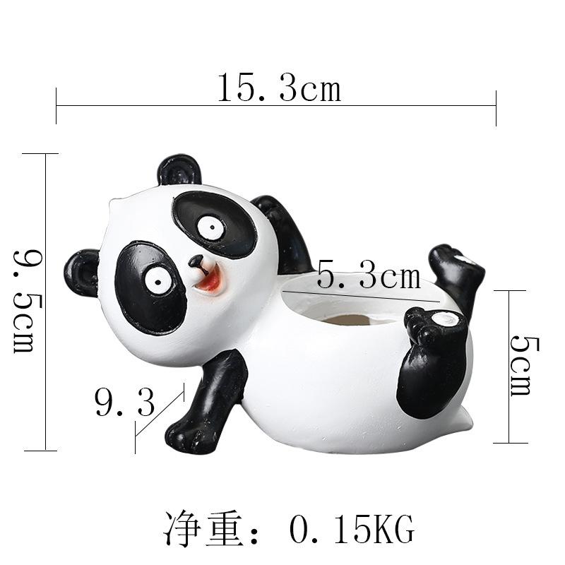 Cartoon Animal Resin Cat Flower Pot Desktop Potted Plant Balcony Gardening Creative Succulent Flower Pot Small Flower Pot plants not included
