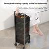 Multi-layer Kitchen Shelves Large Capacity Rotatable Shelf Durable Storage Trolley  Living Room