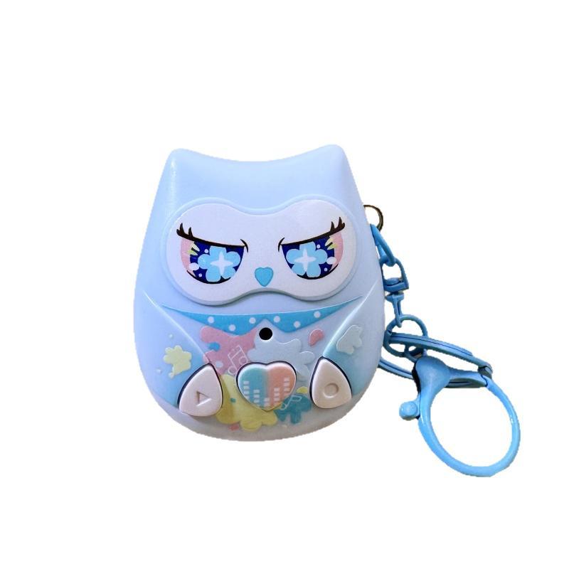 Portachiavi Registratore Vocale Gufo Adorabile Ciondolo Registrabile Portatile Portachiavi Per Amici Bambini Regalo di Compleanno Portachiavi per Zaino