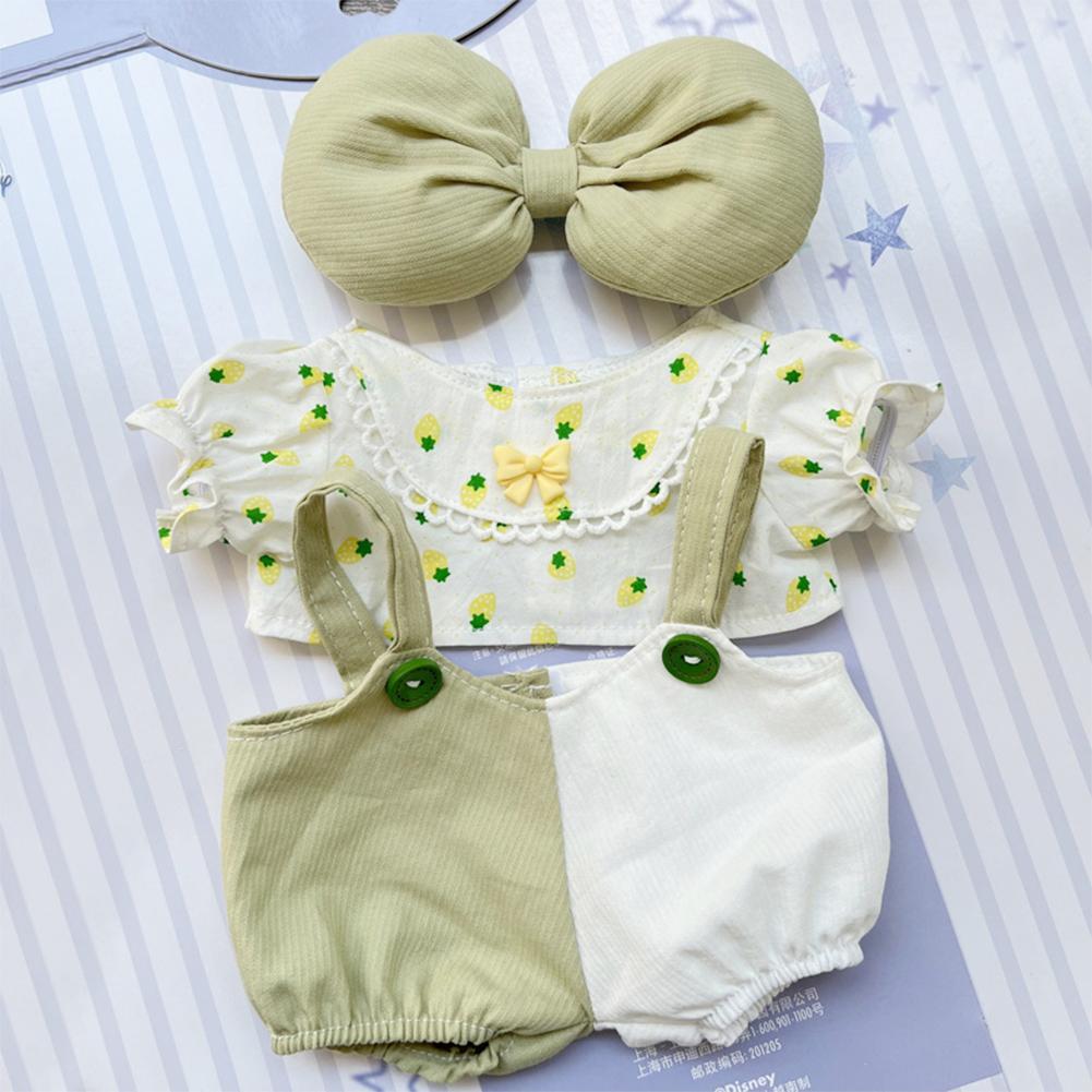 For 17cm/38cm Labubu Doll Clothes Fashion Clothes Shirts Overalls Doll Clothes Color Match Dolls Accessories Cute Decoration Little Clothes
