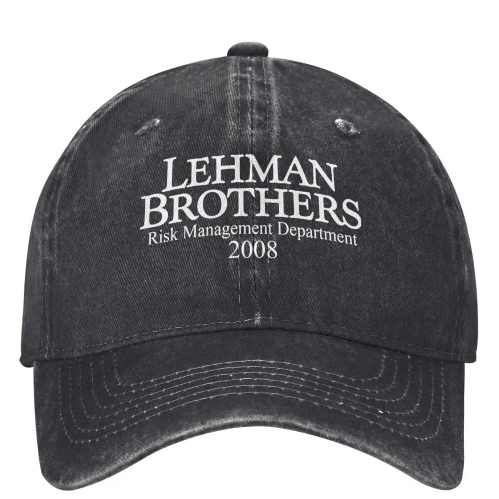 Lehman Brothers Faillissement Retro Truckerpet Iconische Snapback Pet Geschikt voor Mannen Vrouwen Vintage Bankwezen Memorabilia Iconisch