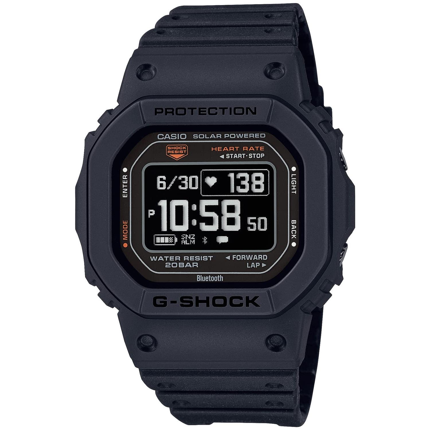 

[Casio] G-Shock Men s Watch G-SQUAD Heart Rate Monitor Bluetooth DW-H5600-1JR Black [Japan Model]