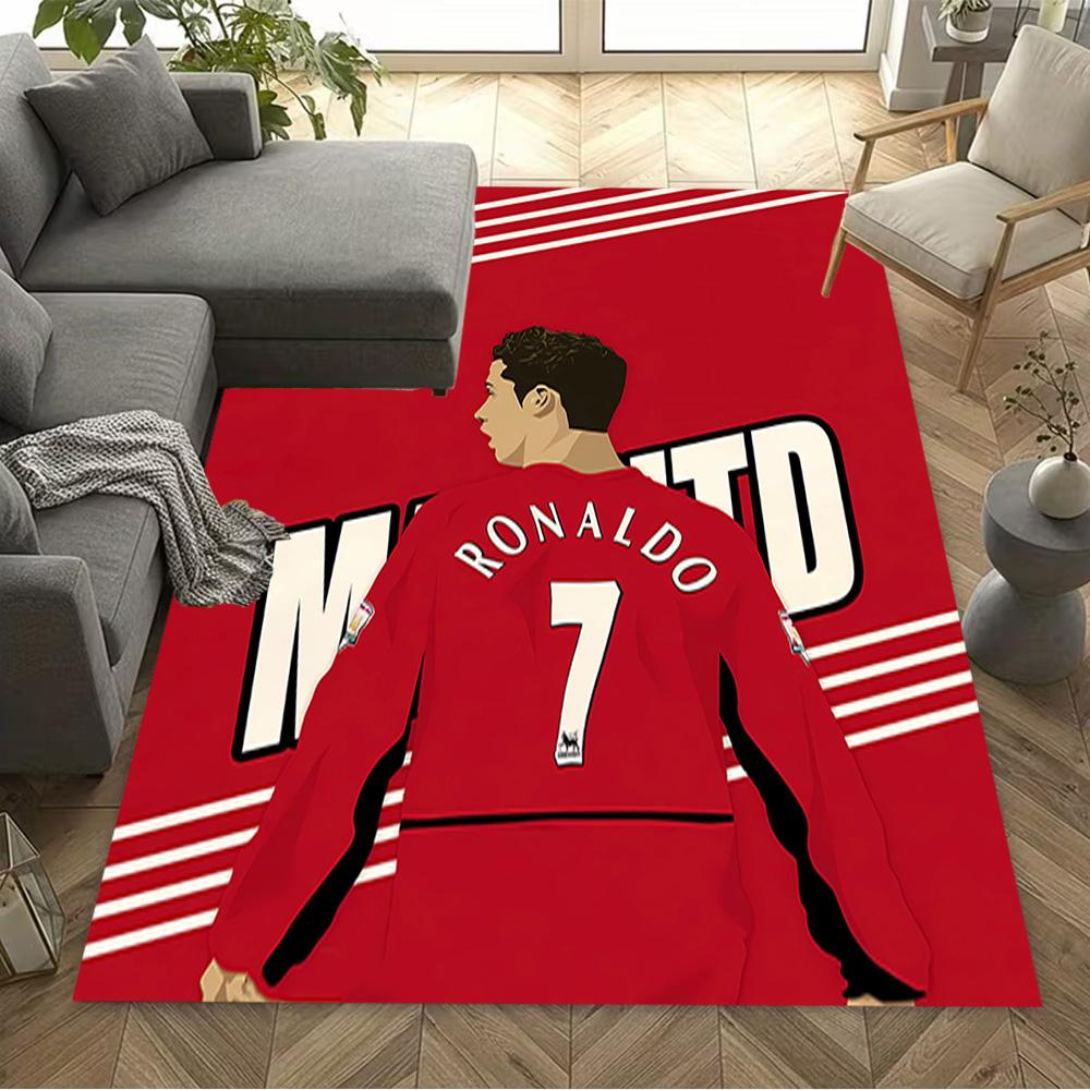 Ronaldo's Legacy Floor Rug Office Rug Perfect for Study Room Entryway Foyer Bedrooms Antislip Carpet Decorate Offices Spiritual Gift