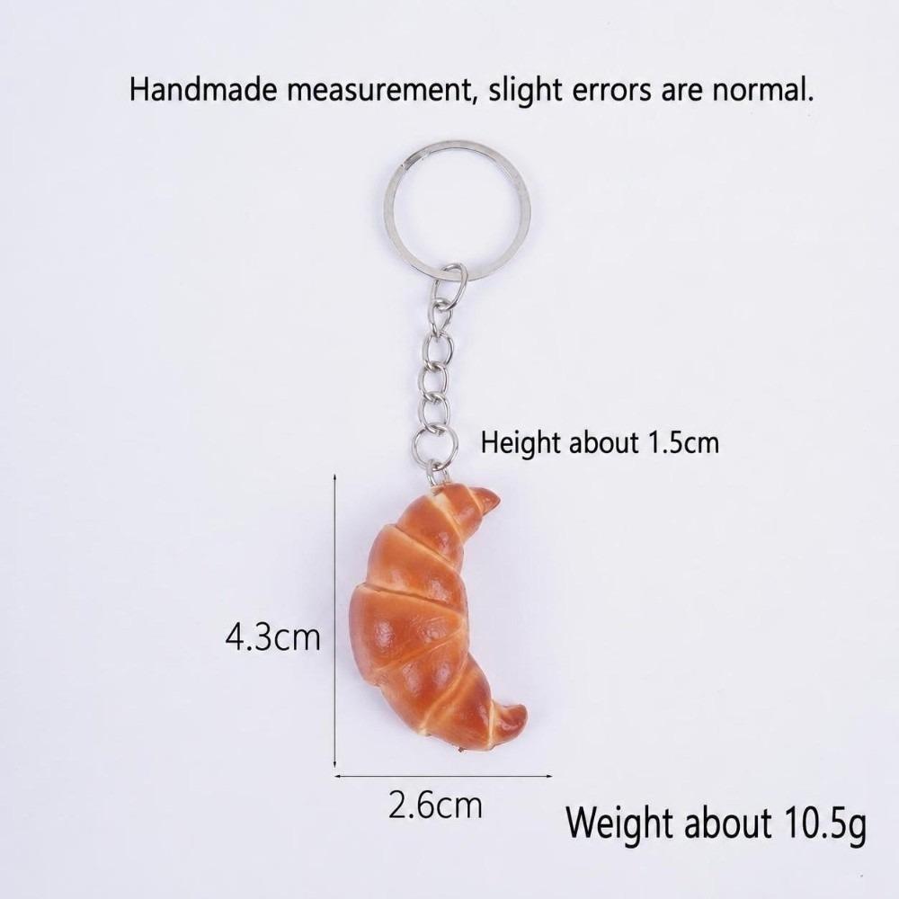 4.3cm Simulation Food Toy PVC Pretzel Pendant Creative Fake Food Pendant Gifts