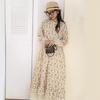 2026 Spring Mori Girl Pure Cotton Floral Print Long Sleeve Loose Pullover Dress