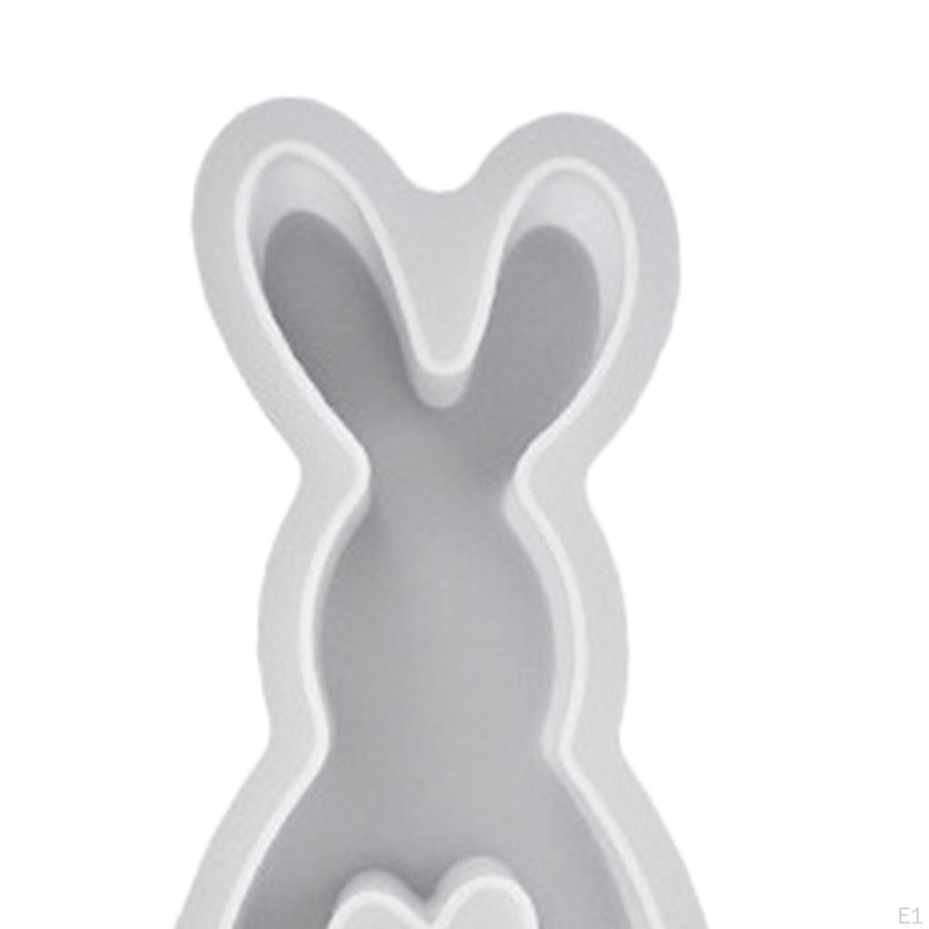 Hase Silikonmodell Epoxidharz Gießen Skulptur Werkzeug Handgemacht Ostergeschenke Kerzenherstellung