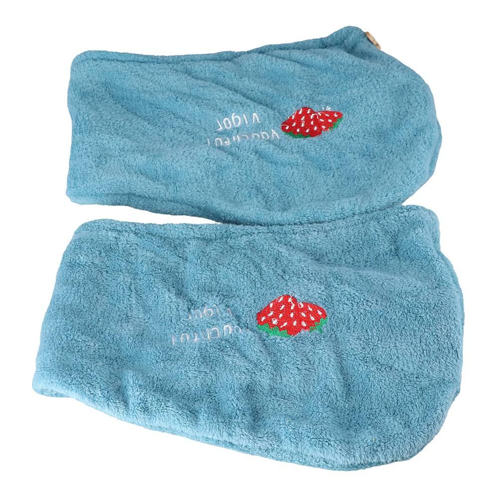 Absorbent Quick Drying Coral Fleece Drip Free Dry Hair Cap Rapid Drying Towel Head Scarf Shower Cap