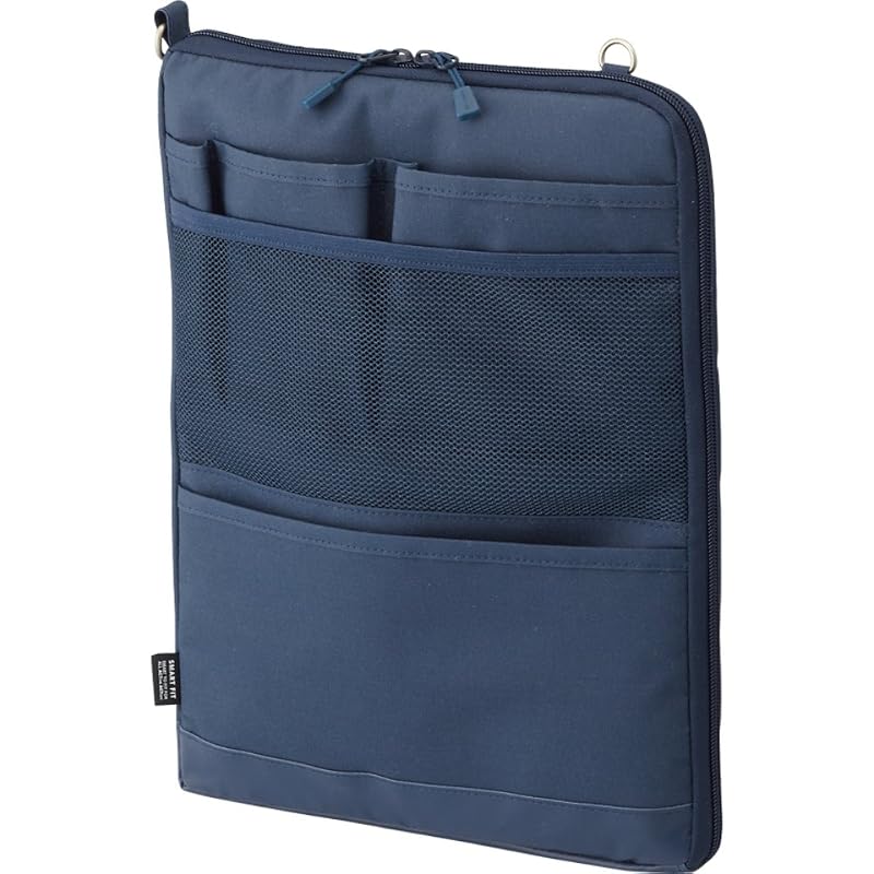 LIHIT LAB Bag-in-Bag A4 Vertical Navy A7683-11