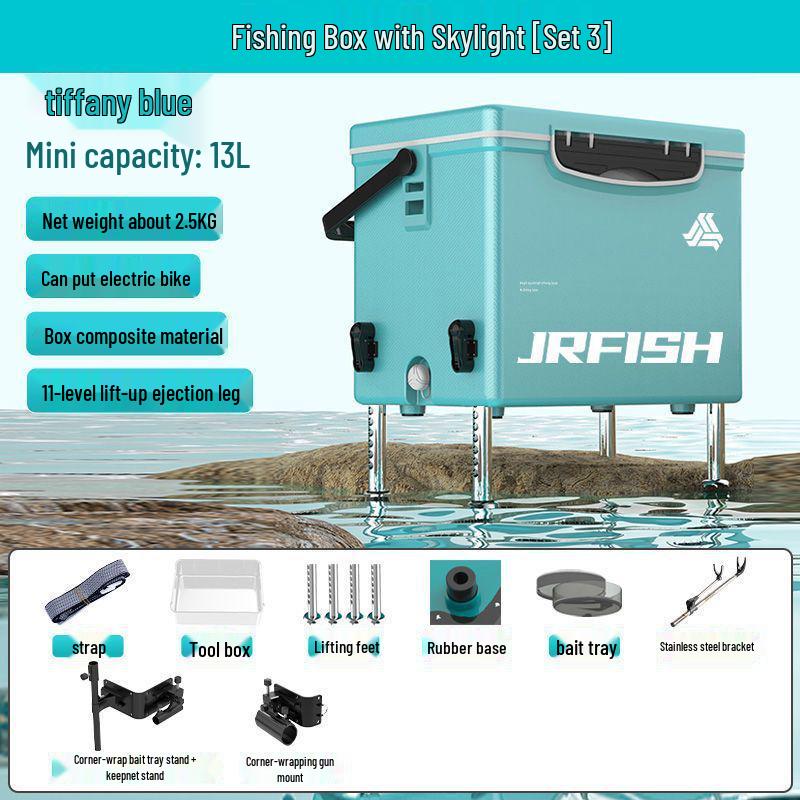 2025 Ultralight 13L Mini Fishing Box with Feet - Cooler and Seat Combo