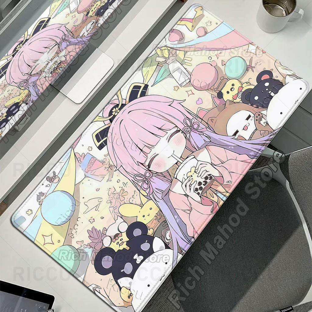 Cute Anime Girl XXL Desk Mat Genshin Impact Kamisato Ayaka Mouse Pad Gaming Keyboard Mousepad PC Accessories HD E-Sports Playpad