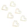 100pcs Heart Shape Paper Clips Cute Metal Paper Clips Portable Adorable Small Paper Clips for Document Organization