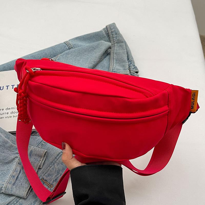 New Women's Crossbody Chest Bag Nyl Cloth Male Large Capacity Versatile Ins Waist Bags Casual Simple Travel Chest Bags