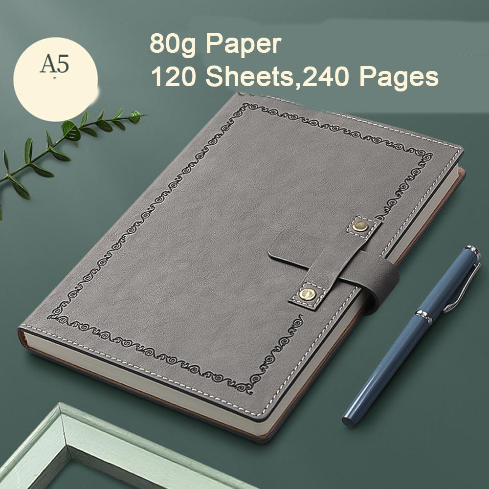 

Кожаный деловой блокнот А5, блокнот с пряжкой, утолщенный дневник, студенческая тетрадь, рукописная книга, журнал путешествий, книга записей встреч A5