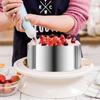6-12 IN Adjustable Round Pastry Ring Mold for Making Chocolate Mousse Cheese Cake Jelly Baking Tools with Scale Easy To Clean