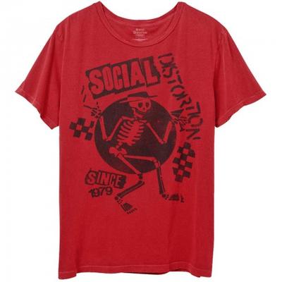 Social Distortion Unisex Adult Speakeasy Checkerboard T-Shirt
