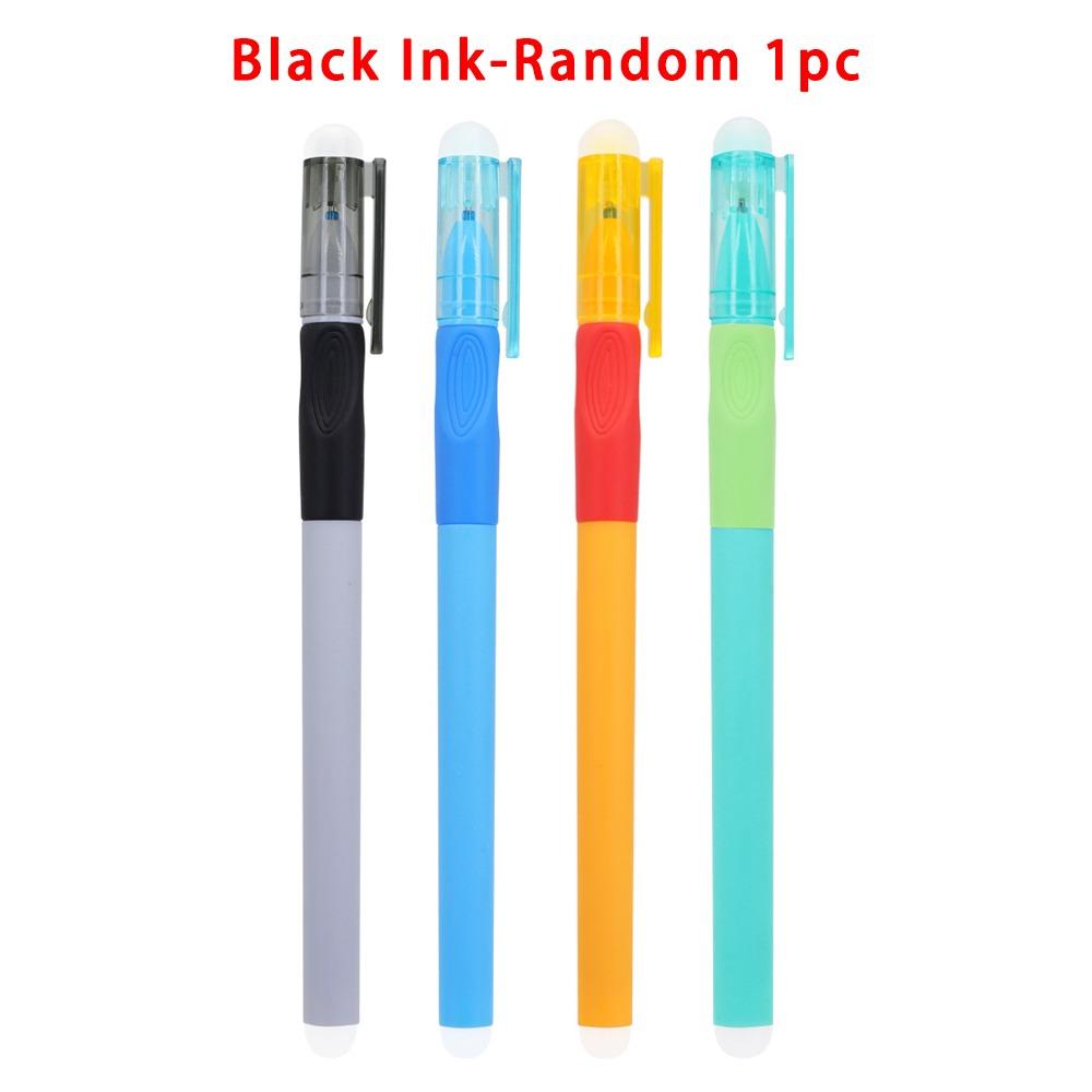 Simple Colored Gel Pen Correct Holding Pen Posture Blue/Black Ink Erasable Pen Smooth Writing Needle Pen Students