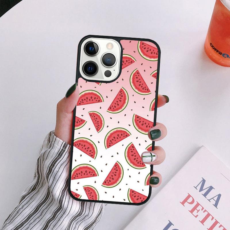 Cute Summer Fruit Watermelon Phone Case For iPhone 17 Air 14 13 12 16Pro Max 15  Plus Max Cover Shell coque