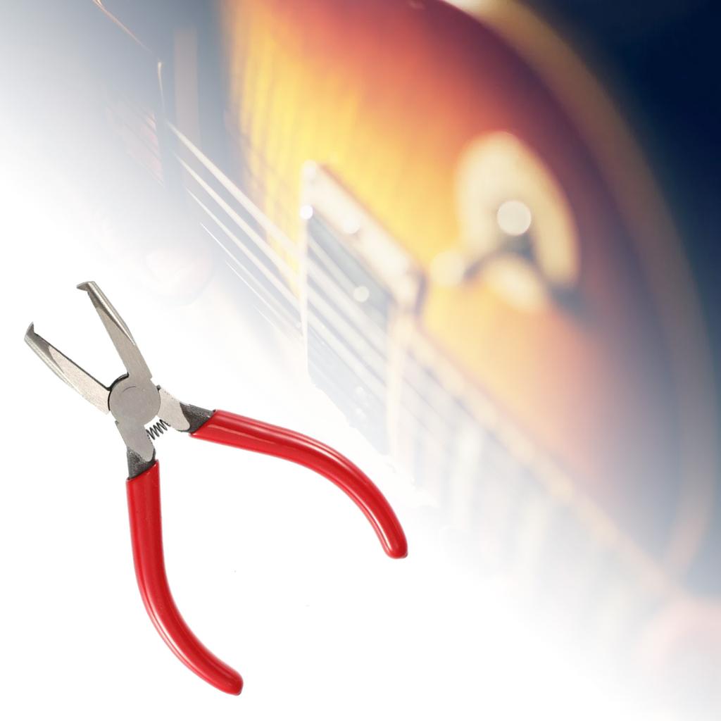 Guitar Fret Puller Plier 6 Inch Steel Guitar Plier Wire Puller Fret Tools for Stringed Instruments with Ergonomic Handle