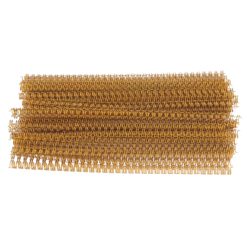 100Pcs Double Loop Wire Binding Spine 20 Sheet Capacity 3:1 Pitch 34 Loop 6.4mm Diameter Set Kit for A4 Paper Gold